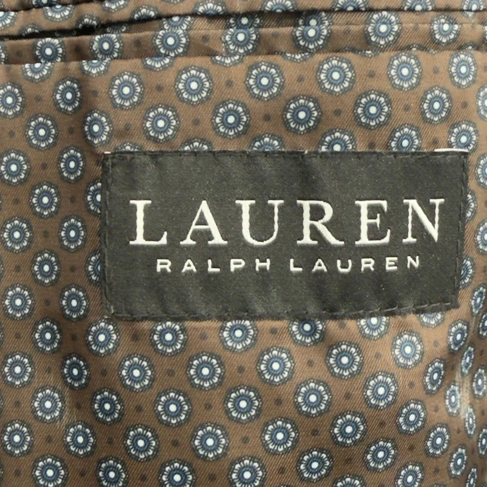 Lauren Ralph Lauren Corduroy Sport Coat Mens Brown Elbow Patch Two-Button Blazer